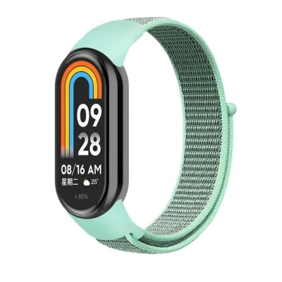 Afbeelding van Sport loop nylon bandje Mintgroen Xiaomi Smart band 8