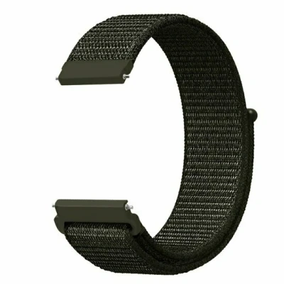 Afbeelding van Garmin Forerunner 55 / 245 645 Sport Loop nylon bandje Leger groen
