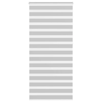 Afbeelding van vidaXL Zebra rolgordijn 110x230 cm stofbreedte 105,9 lichtgrijs