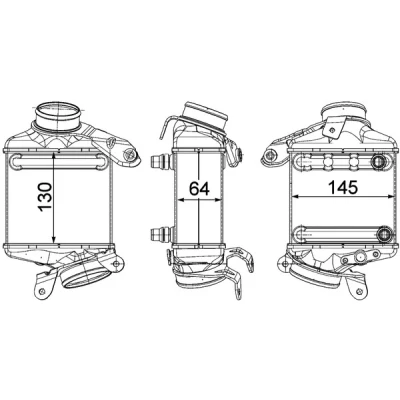 Afbeelding van Mahle Original Interkoeler CI 186 000P