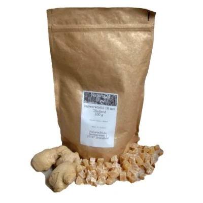 Afbeelding van Naturix24 Gesuikerde gember 10 mm zak van 100 g