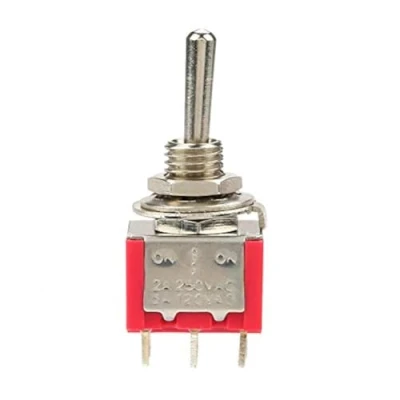 Afbeelding van 10pcs Interrupteur à Bascule Momentané ON OFF 3 Position DPDT 6 Pin 6mm 2A / 250VAC 5A 120VAC