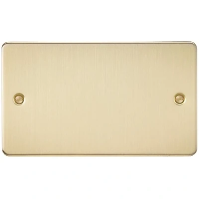 Afbeelding van Knightsbridge FP8360BB geborsteld messing FPAV8360BB platte 2G Blanking Plaat