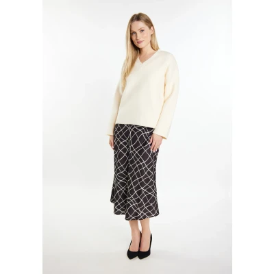 Afbeelding van Dreimaster Casnagie Trui, Dames, Maat: M/L, Wollweiss