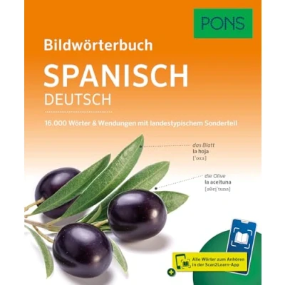 Afbeelding van PONS Bildwörterbuch Spanisch: 16.000 Wörter und Wendungen mit landestypischem Sonderteil Scan2Learn App