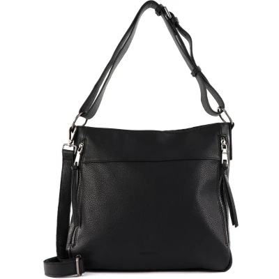 Afbeelding van FREDsBRUDER Leren Schoudertas Handian Hobo Bag Black Zwart