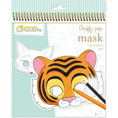 Afbeelding van Maskers Dieren Karton 21 x 20 cm 24 stuks