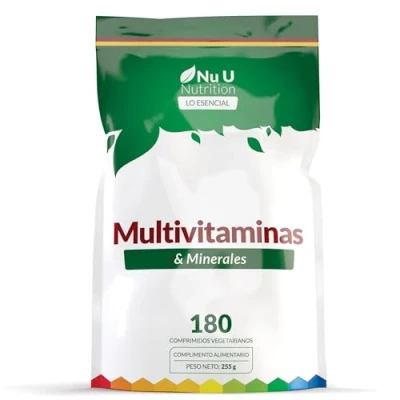 Afbeelding van Multivitaminetabletten voor mannen en vrouwen 180 tabletten 6 maanden voorraad 25 A Z multivitaminen mineralen, waaronder ijzer, zink vitamine D één per dag vegetarisch gemaakt in