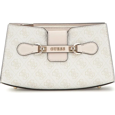 Afbeelding van GUESS Schoudertas Nolana Crossbody Top Zip Dove Logo Crème