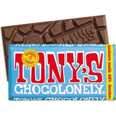 Afbeelding van Tony&#039;s Chocolonely Reep donkere melk 42%