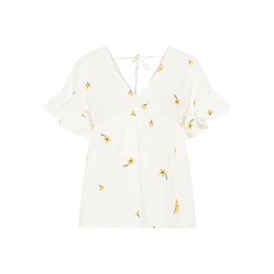 Afbeelding van Tuniek DREIMASTER M / Off White Geel 100% Katoen
