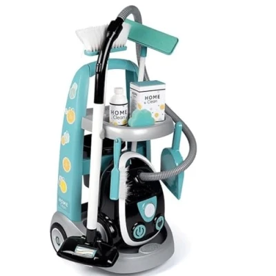 Afbeelding van Smoby Schoonmaaktrolley met Stofzuiger 8 dlg.