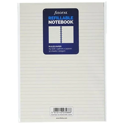 Afbeelding van Filofax Notitieblokpapier A5 Wit 32 Vellen