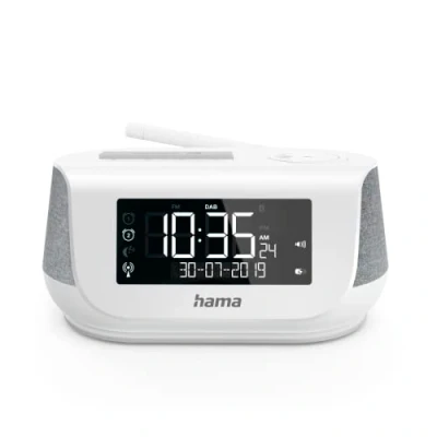 Afbeelding van Hama DR36SBT Radio FM/DAB/DAB+/Bluetooth Wekkerradio Wit
