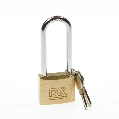 Afbeelding van Dulimex Cilinderhangslot 40 mm Met Hoge Beugel Verschillend Sluitend Dubbel Vergrendeld