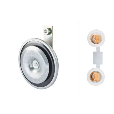 Afbeelding van HELLA VALUEFIT Claxon M26 12V 105dB(A) Frequentiebereik: 335Hz Lage toon Electrisch ECE Behuizingskleur: Grijs Platte stekkeraansluiting Aantal: 1 3AL 002 952 841