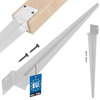 Afbeelding van KOTARBAU® Paaldrager om in te slaan, L 500 mm, ideale drager voor constructies, verzinkt