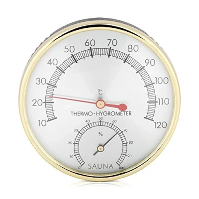 Afbeelding van Sauna Thermometer Celsius Temperatuur Hygrometer Thermometersauna Metalen Wijzerplaat Gereedschap Mooi en Praktisch
