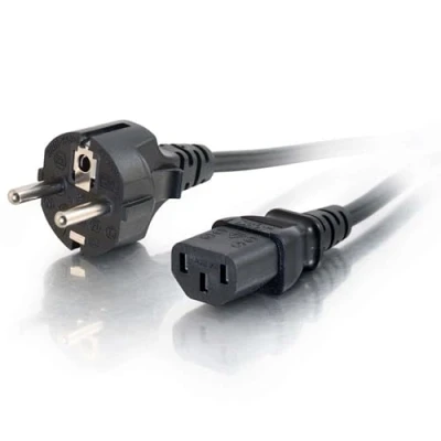 Afbeelding van C2G 1M Voedingskabel (IEC320C13 tot CEE 7/7) 3 Foot Kettle Lead vermogen Cord