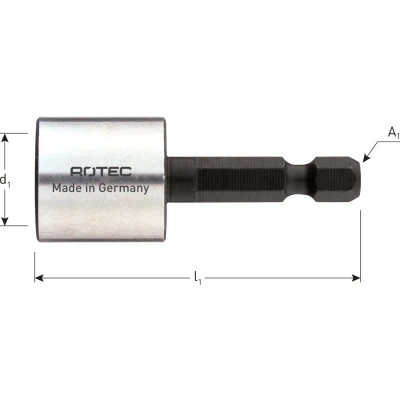 Afbeelding van Rotec E6.3 Dopsleutel 3/8&quot; Magnetisch