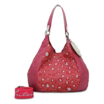 Afbeelding van Fritzi aus Preußen IZZY WOO Schulter 32 CM Handtas, Dames, Maat: One Size, Leo pink