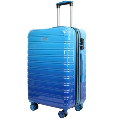 Afbeelding van Blade Kofferset 3 delig uitbreidbaar hardshell koffer trolleys lichte rolkoffer handbagage van ABS + PC met TSA slot 4 spinner wielen delige reiskofferset, blauw, Large,