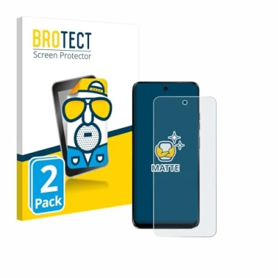 Afbeelding van BROTECT (2 Stuks) Antireflecterende Beschermfolie voor Motorola G34 5G Anti Glare Screen Protector, Mat, Ontspiegelend