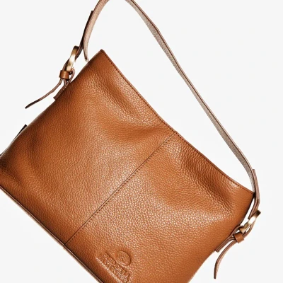 Afbeelding van Fred de la Bretoniere Lindi Bucket Bag grain Leather Cognac