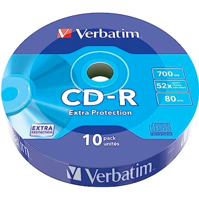 Afbeelding van Verbatim CD R 52X 700MB 10PK OPS Wrap EP 10 stuk(s)