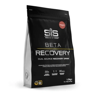 Afbeelding van SIS BETA Recovery drink poeder post workout proteïne 1:1 Dual source carbohydrate chocolate 1,5 kg (15 servings)