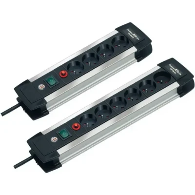 Afbeelding van Brennenstuhl Premium Alu Line stekkerdoos 4 voudig 1,8m H05VV F 3G1,5 FR/BE 1391034400