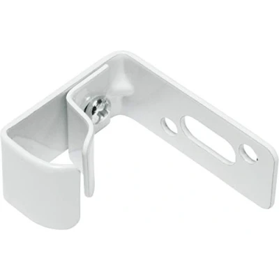 Afbeelding van GARDINIA Muurbeugel voor U rails, 2 stuks, metaal, wit