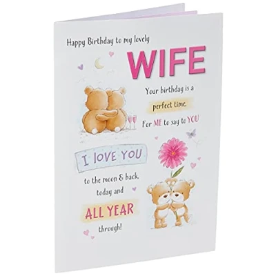 Afbeelding van Piccadilly Greetings Leuke verjaardagskaart vrouw 9 x 6 inch