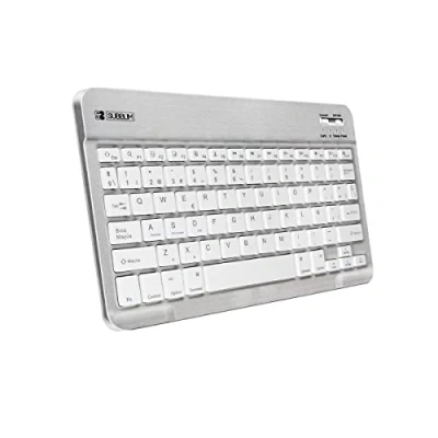 Afbeelding van Bluetooth Toetsenbord Subblim SUB KBT SM0001 Zilverkleurig Qwerty Spaans