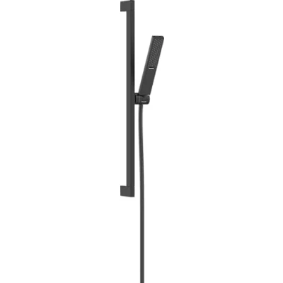 Afbeelding van hansgrohe pulsify e doucheset 100 1jet ecosmart met glijstang 65 cm mat zwart 24370670