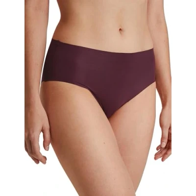 Afbeelding van CALIDA Natural Skin Seamless midi slip, Cradle to Certified® dames, naadloos, temperatuurregulerend en sneldrogend, Port Royal Red, 32 34