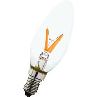 Afbeelding van BAILEY LED FILAMENT WAVE C35 E14 240V 3W 2200K LAMP KAARS HELDER EXTRA WARMWIT 15000U DIMBAAR 260LM L 96MM
