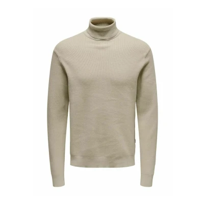 Afbeelding van Only &amp; Sons Onsphil ROLL NECK Trui, Heren, Maat: Small, Silver lining