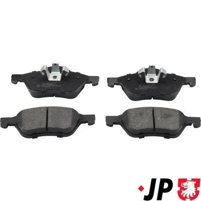 Afbeelding van JP GROUP 4363602810 Remblokkenset Vooras Excl. slijtage waarschuwingscontact RENAULT: CLIO 3, SCENIC 2, MEGANE 2