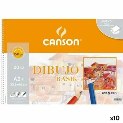 Afbeelding van Tekenblok Canson Basik Microgeperforeerd 20 Lakens A3 (10 Stuks)