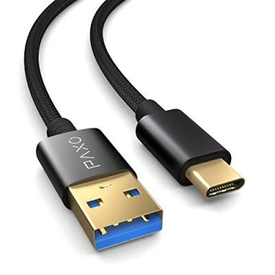 Afbeelding van USB C kabel 2m, 10 Gbit/s (1,25 GByte/s), 3.2 Gen2 (3.0, 3.1), type laad en datakabel, zwart