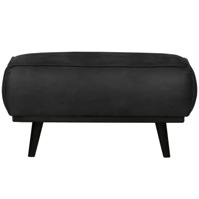 Afbeelding van Statement Hocker Suedine Zwart 80x55cm