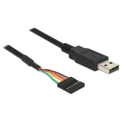 Afbeelding van Delock kabel USB stekker &gt; TTL 6 polige headeraansluiting 1,8 m (5 V)