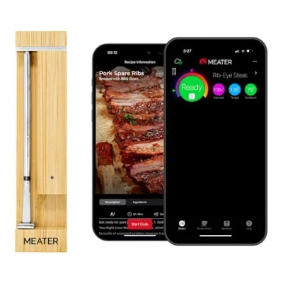 Afbeelding van MEATER Pro (MEATER 2 Plus): de slimme vleesthermometer van volgende generatie, hittebestendig tot 550 C, hoog bereik, 100% waterdicht, multi sensortechnologie, voor keuken en grill