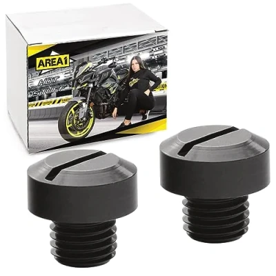 Afbeelding van Area1 Motorfiets spiegel Schroefdraaddeksel 1x M10 rechtse + linkse draad, stuurspiegel blind stop. compatibel met Yamaha MT03 MT07 MT09 MT10 MT125 Tracer XT Tenere FZ6 FZ8 FZ1 XJ6SP WR (V2)
