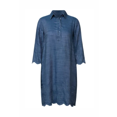 Afbeelding van Cecil MIT Stickerei Spijkerjurk, Dames, Maat: Large, Blau