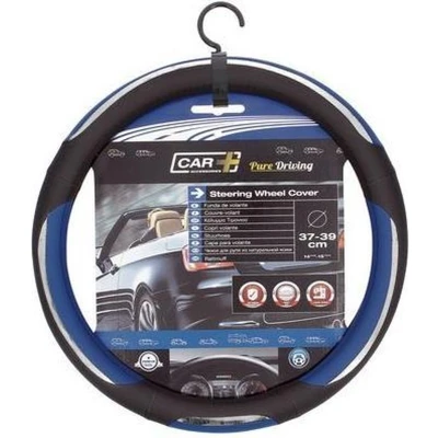 Afbeelding van Car Plus Stuurhoes Snake Universeel Pvc Zwart/blauw 37 39 Cm