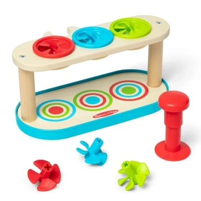 Afbeelding van Melissa &amp; Doug Tollen om te combineren en duwen, speelgoed voor meisjes jongens vanaf 2 jaar, FSC gecertificeerd