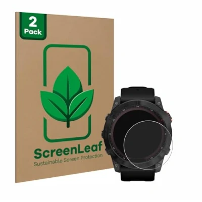 Afbeelding van ScreenLeaf Screenprotector voor Garmin Fenix 7X (51 mm) Duurzame schermbescherming Folie Beschermfolie transparant (2 Stuks)