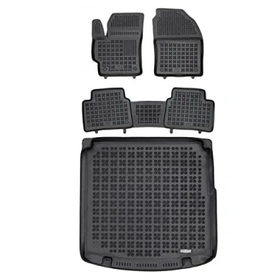 Afbeelding van M MOTOS Set rubberen vloermatten en koffermatten voor Toyota Corolla XII E210 vanaf 2018 Verbeter uw reiscomfort met antislipmatten auto all weather auto, bescherming tegen vuil